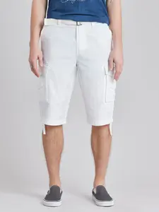 Cordova Men's Cargo Messenger Shorts – Below-the-Knee Utility Shorts with Belt & Multi-Pocket Design