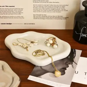 Cloud-Shaped Jewelry Tray, Organizer for Rings, Earrings, Necklaces, Makeup, Keys, Perfume, Bedroom and Bathroom Decor