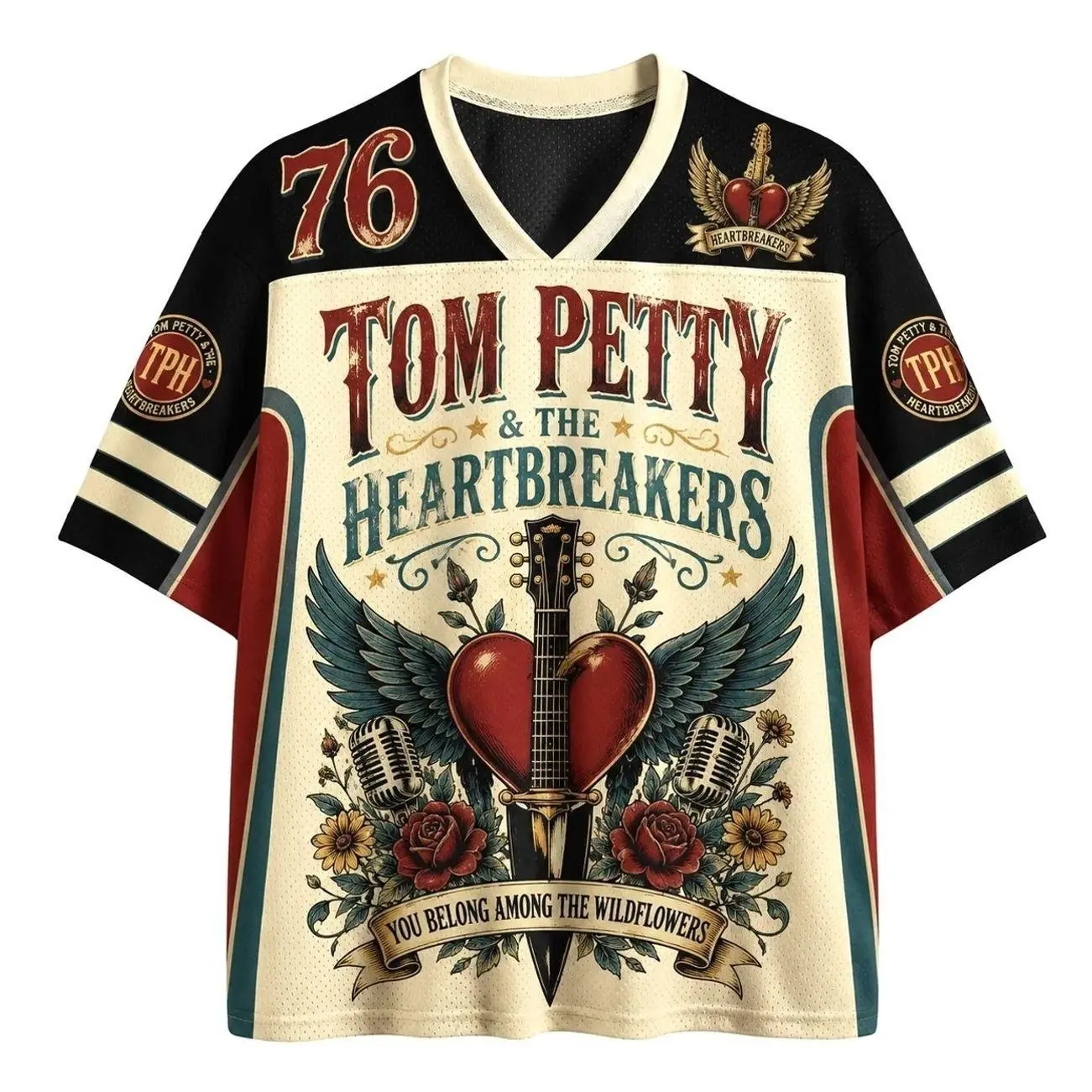 Tom Petty & The Heartbreakers Band Jersey Shirts 6OC ZZZ