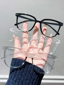 Clear Glasses, Fashionable Anti-blue Light Glasses for Women & Men, Fashion Eyeglasses for Work, Daily Clothing Decor, Perfect for Student Daily Use