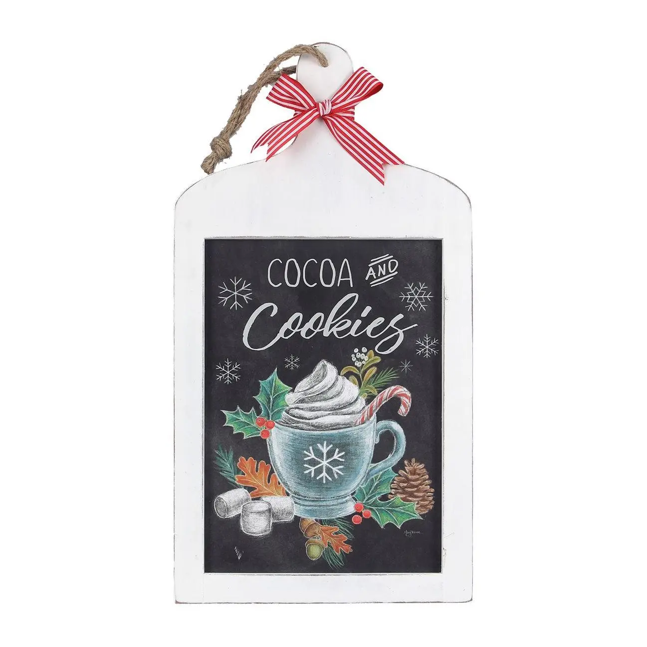 Young's Cocoa and Cookies Breadboard Shaped Sign