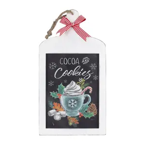 Young's Cocoa and Cookies Breadboard Shaped Sign