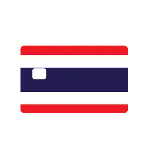 Custom Adhesive Stickers Thailand Flag Credit Card Sticker - High Quality, Waterproof, Stain Resistant