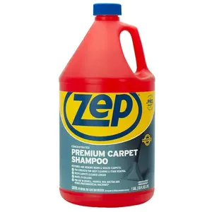 ZEP 1 Gal. Premium Carpet Shampoo, Professional Carpet Cleaner with Stain Blocker Technology, Removes Pet, Food, and Wine Stains, For Use in Steam and Extractor Machines, Safe for Stain Resistant Carpets and Upholstery, BISSELL and Rug Doctor Compatible.