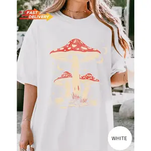 Retro Celestial Mushroom Shirt,Boho Trendy Tee,Sarcastic Shirt, Mushroom Lover Gift Tee,Botanic Shirt,Garden Lover Shirt