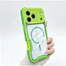 Shockproof Case for iPhone 17 Pro Max 16, 15, 14, 13, 12, 11 Magnetic Phone Case Reinforced Corner Protection, MagSafe Compatible, Rugged Clear Cover with Colorful Bumper Daily Carry to Classroom
