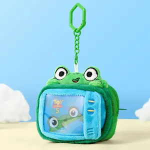 MINISO Pixar Toy Story 5 Lilypad Frog Tablet Plush Charm, Soft Cute Time Machine Keychain for Bag, Backpack, or Keys, Kawaii Collectible Gift for Kids Fans Birthday