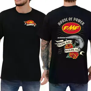 FMF House of Power T-shirt – Mixing Gas & Hauling Ass Graphic Pullover, SoCal Motocross Racing Tee for Men & Women