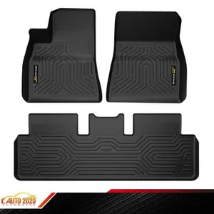 TPE 3D Anti-Slip Floor Mats For 2017-2023 Tesla Model 3 All Weather Liner TPE Carpets