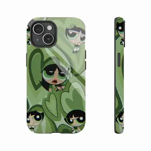 Vibrant Buttercup Powerpuff Girls Phone Case Compatible for iPhone 17Air 16Promax 15 14 13 12 11 and for Samsung Galaxy S21-S25 for Cartoon Fans and Holiday Gifts