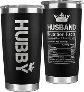 Gifts for Husband from Wife - Romantic Husband Gifts, Anniversary, Birthday, Father's Day Gifts for Him, Valentine’s Day Gift for Husband, Best Gifts for Men - 20oz Black Tumbler