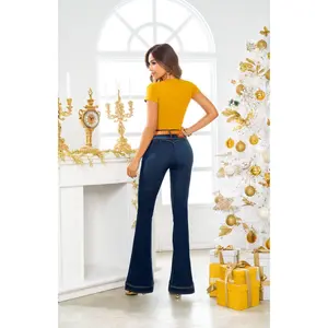 7021 JEANS COLOMBIANO DELUXE BOTA CAMPANA (BOTA ANCHA)(PEDIR UNA TALLA MÁS)