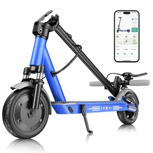 [Best Gift Item] Electric Scooter 28 MPH Adjustable Speed 10 Inch Solid Tire, 36V 13Ah Battery, 21-30 Miles Max Range, Dual Braking System and Foldable Design