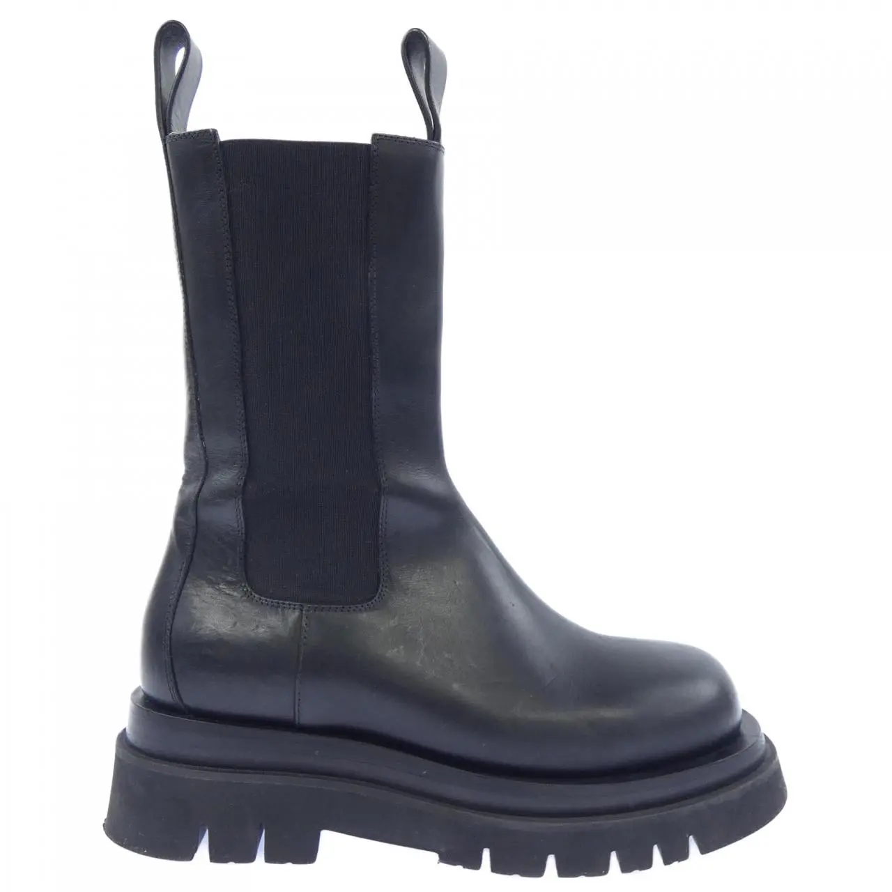 Pre-owned BOTTEGA VENETA Calfskin Small Leather Goods Lag Chelsea Boots