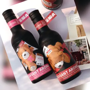 Bear Bear Wine Bottle Car Air Freshener Non Flaming Aromatherapy Indoor Solid Fragrance Cream Closet Fragrance Diffusion Aromatic Fragrance Gourmand Fragrance