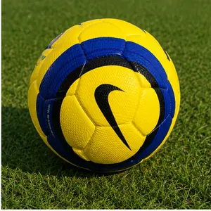 Yellow & Blue Professional Soccer Ball – Premium Match Football