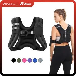 【SpringStatements】ZELUS Weighted Vests,Adjustable 6-30lbs,Weighted Vest Workout with Reflective Stripes&Adjustable Straps,Workout enhancer for Motivational Walking,Running,Rucking,Core&Posture Boost|Fitness Challenge, Outdoorfun