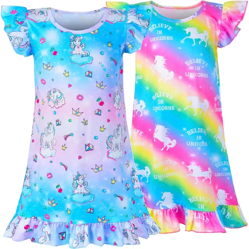 strapless open back dress Disney Princess Girls Nightdress | Rapunzel, Ariel, Cinderella main image 0