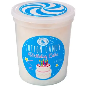 Birthday Cake Cotton Candy 1.75oz  - Gourmet Sweet Snack Natural Bonbon