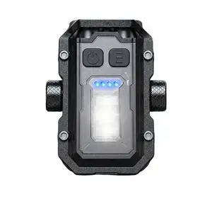 Mini Rechargeable Keychain Flashlight - Type C Charging, Sidelight, Clip-On Design for Camping & Hiking