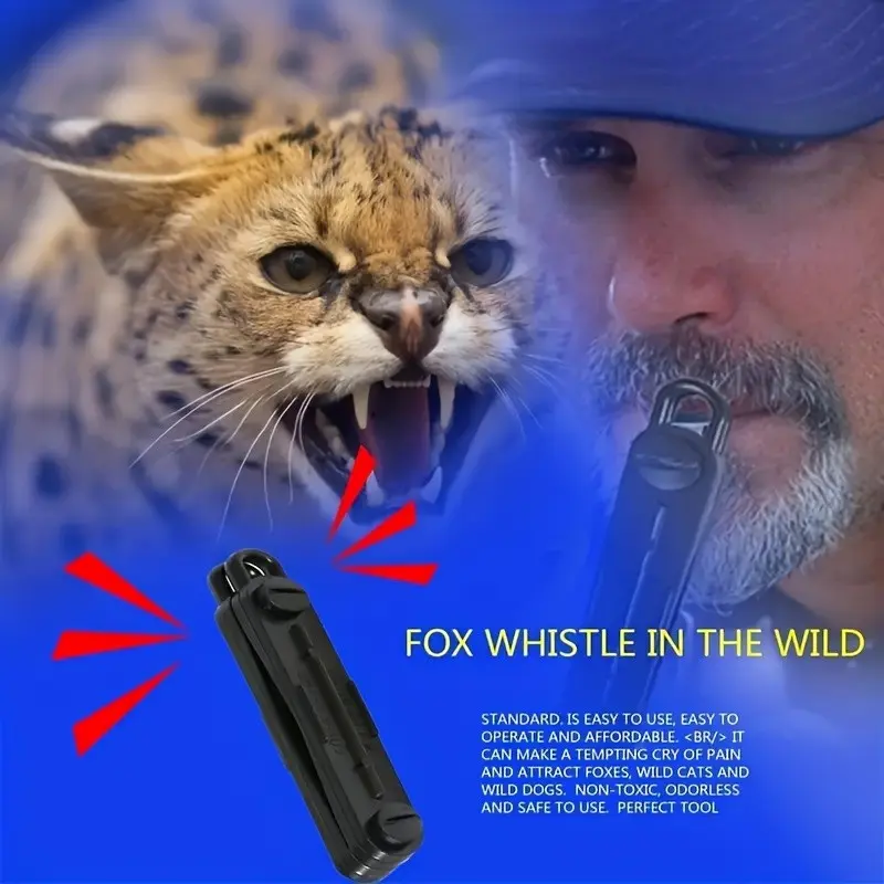 Fox Call Whistle Set, Animal Imitation Sound Whistles for Hunting and Outdoor Survival Skills, 1 Piece or 3 Pieces Pack