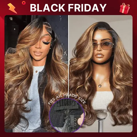 【Live】Luvme All-Day Comfort™ Wig Blonde Ombre Highlight Loose Body Wave Glueless 7x6 Closure HD Lace Wig Pre-Cut Lace Wig Black Friday Sale — Save Big Now!