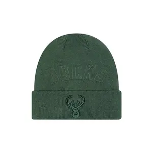 New Era Tonal Green Milwaukee Bucks Knit Hat