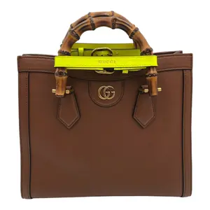 Pre-owned GUCCI GRAIN CALFSKIN Tote Bags WONKA SMALL DIANA TOTE BAG