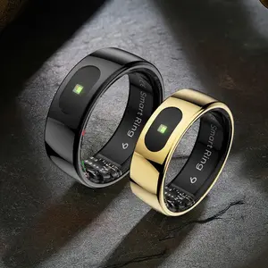 Smart Ring - Multifunctional Health Fitness Tracker with Temperature, Sleep Monitoring, Blood Oxygen, Heart Rate Tracking, Call and Message Alerts, Complete Health Management and Activity Tracking Wearable Bluetooth Wireless Men Women Gift