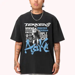 Tekken 8 Martial Arts Streetwear Graphic Tee With Next Gen Gaming Aesthetic HY3004