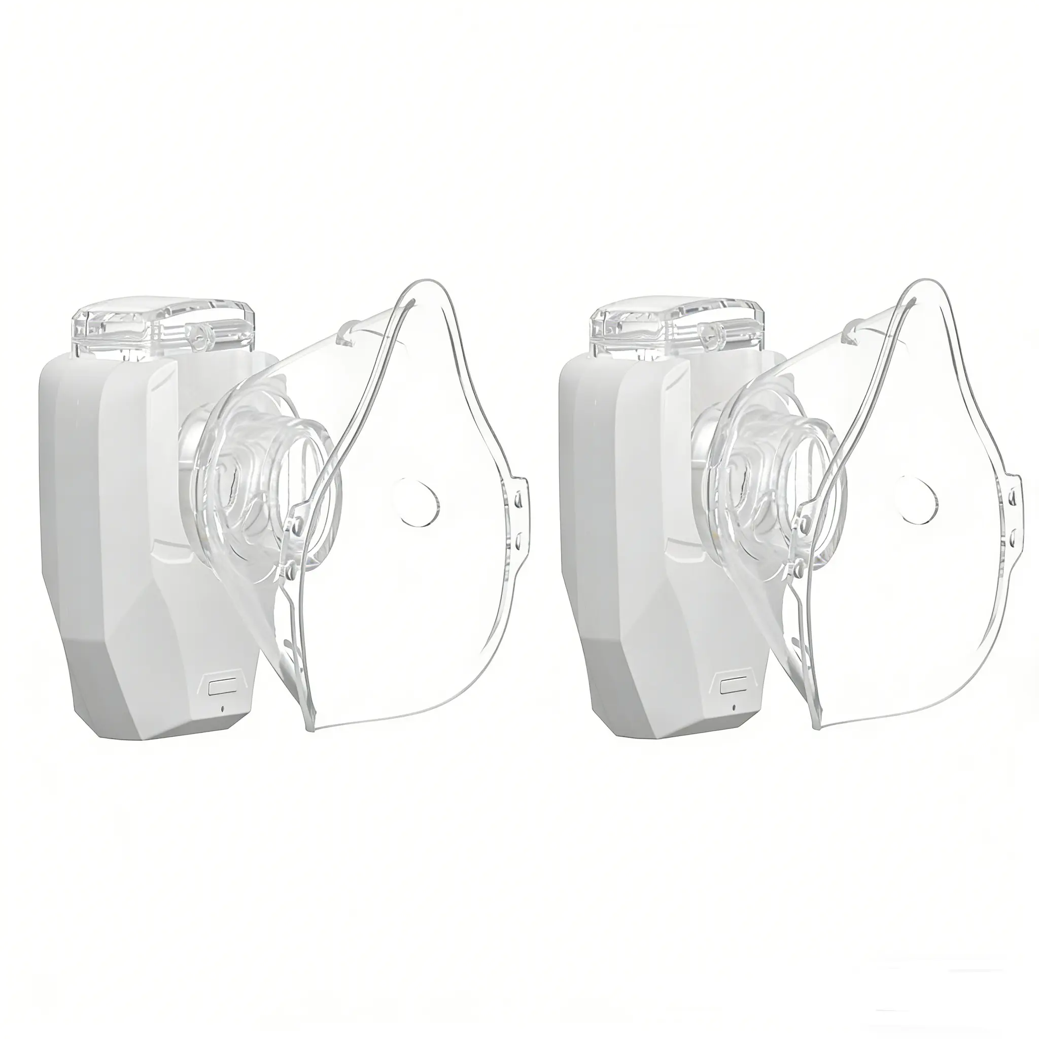 2PCS Portable Nebulizer  with 400mA LithiumBattery for Adults & Kids ,  Home Nebulizer, Rechargeable Mesh Nebulizer, Includes Face Mask and Mouthpiece, Features a Compact and Self-Cleaning Design, Suitable for Home Use, Travel, Respiratory Assistance