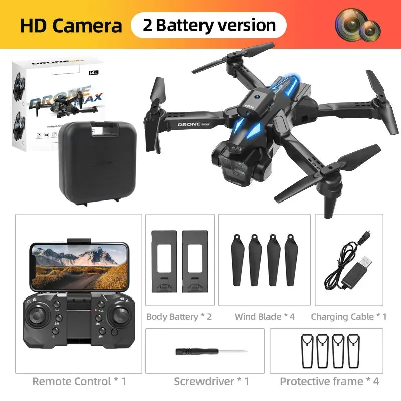 C10 Triple Camera Drone — Dual Battery, Carrying Case, WiFi FPV