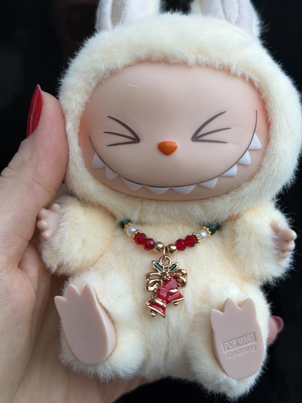 3 Labubu Necklaces Snow Flake Christmas Gift