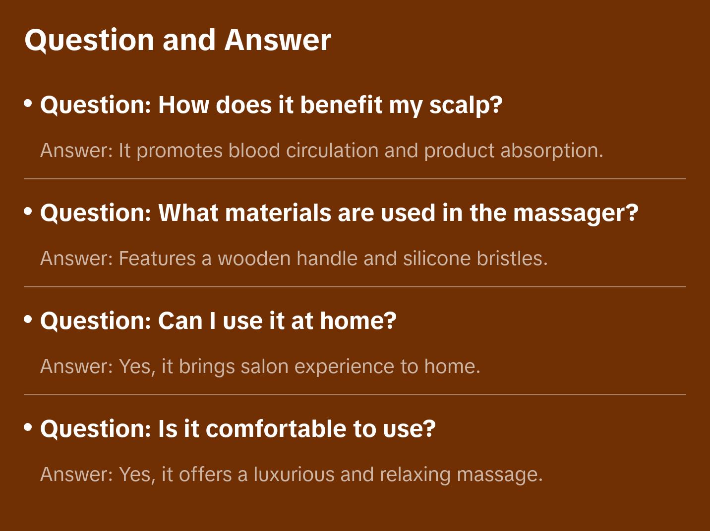 Bamboo Scalp Massager