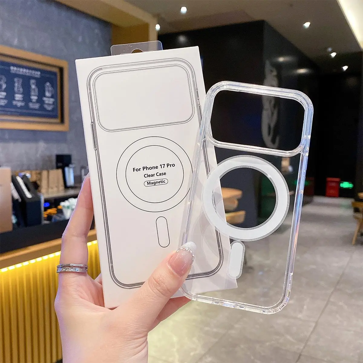 Transparent Original Magnetic For Magsafe Case for iPhone 17 Air 16 Pro Max 15 14 13 12 11 Boxed Shockproof Cover