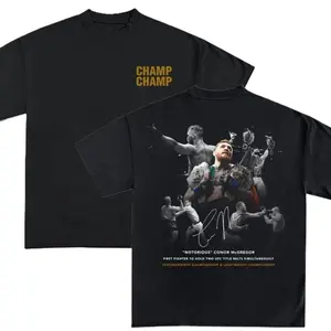 Champion Conor McGregor T Shirt, Conor McGregor Graphic Tee, UFC Shirt, Boxer Tee For Man and Woman Unisex T-shirt, Full Size