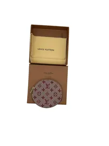 Pre-owned Louis Vuitton Canvas Coin Pouch Mini Lin Full Set Perfect For Daily Use