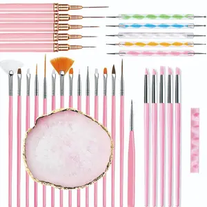 5 15 27 32 Piece Nail Art Brush Set, UV Pen Dotting Press Flower Tool, Professional Manicure Pedicure Kit, Single Item