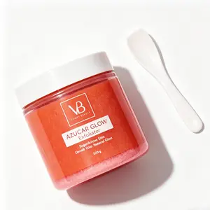 VB Azucar Glow Exfoliant & Brightening Sugar Scrub 100g Hydrating Facial Cleanser for Smooth Skin Pack - Natural Exfoliants for Improved Texture