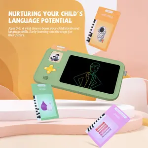Bilingual English-Spanish Talking Flashcards for Toddlers—Audio enabled educational for children 3+ aged, featuring 224 essential vocabulary words, LCD Drawing Board with Stylus, Erasable Screen—The perfect gift for Children Fun outdoor learning