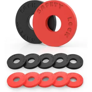 12 Pcs Guitar Strap Locks, Silicone Strap) Locks, Premium Strap Blocks for Guitar Protection (Red and Black