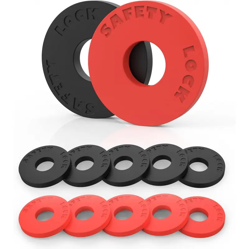 12 Pcs Guitar Strap Locks, Silicone Strap Locks, Premium Secure Fit Strap Blocks for Guitar Protection (Red and Black
