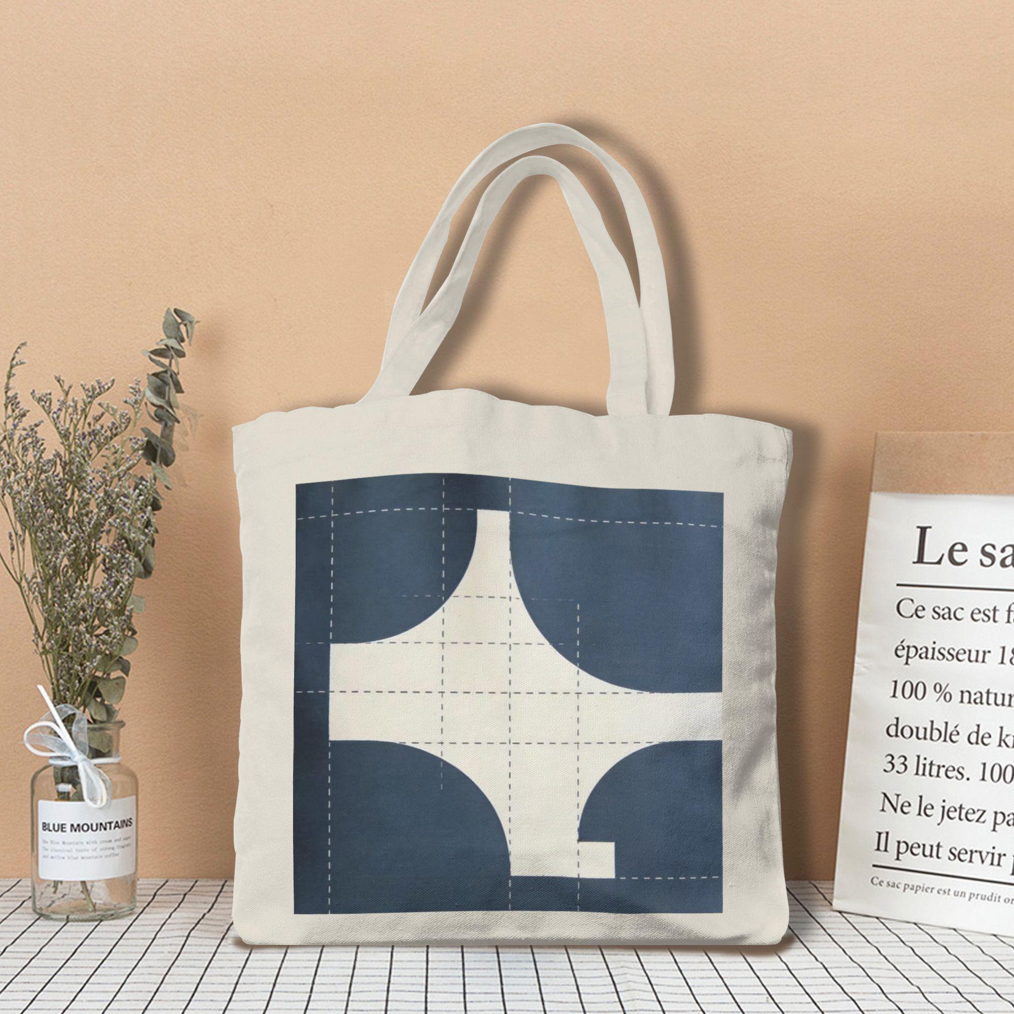 Eco-friendly lightweight canvas bag, outdoor travel beach large-capacity shopping tote