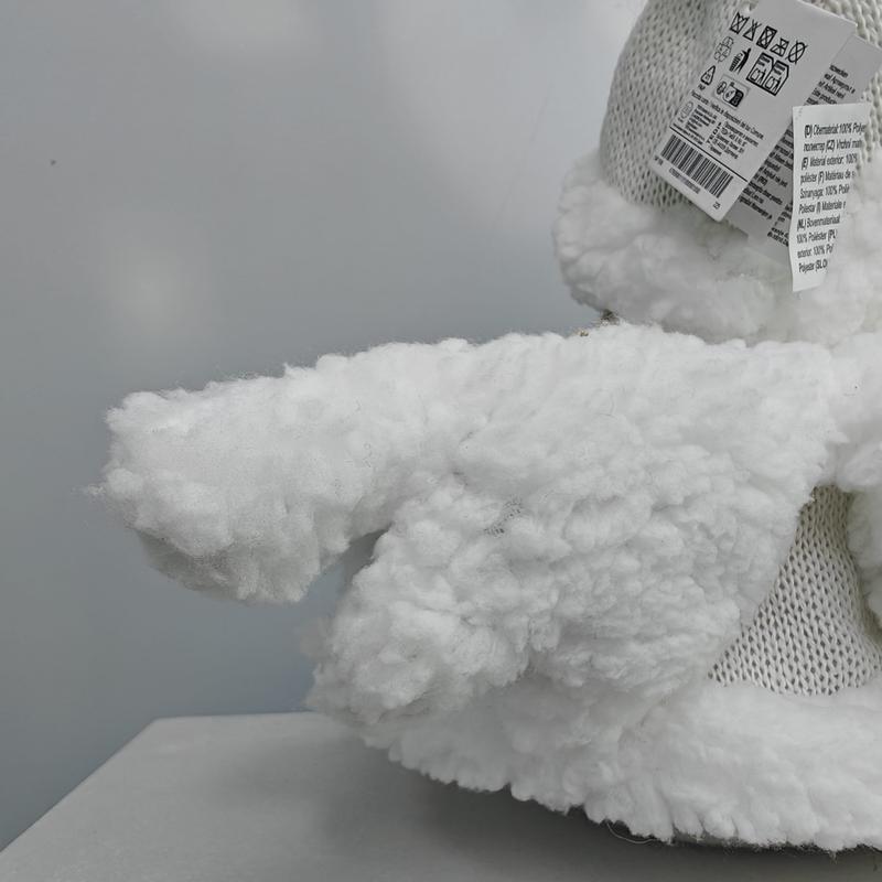 White Knitted Angel Long Legs White Feather Wing Knitted Cloud White Plush Fairy Girl Doll Decoration Festival Plush Edge Doll