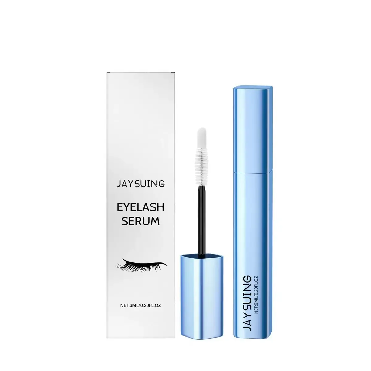 NUNA Eyelash Growth Support Serum 6ml – Eye Lash and Eyebrow Enhancing Serum for Women & Men with Biotin - Korean Multi Peptide & Natural Extracts – Promotes Fuller and Longer Lashes - 6 Month Supply