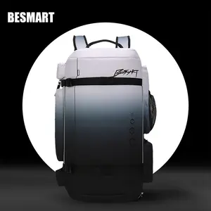 BE SMART 50L Extra Large Gym Backpack, Big Gym Bag with Shoes Compartment, Waterproof Heavy Duty Duffel Bags, Men's Women Workout Backpacks for Outdoor Sport,Hiking,Camping,Travel