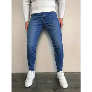 Men's Fashion Slim Fit Elastic Jeans - All-Season, Lightweight & Comfortable, Essential For Every Outfit  All    Skinny    Pocket  Zipper