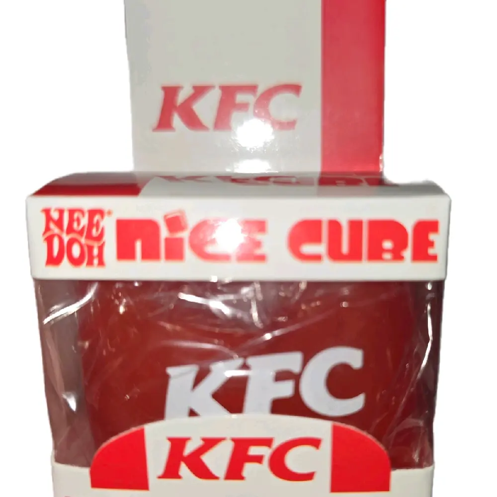 KFC Inspired Red Cube Squishy