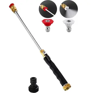Jet Nozzle Power Washer for Garden Hose, Includes 2 High-Pressure Nozzles and Quick Connectors | Hydro Jet High Pressure Washer Tools for Car Wash, Patio, Driveway & Outdoor Cleaning