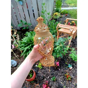 Boho Beaded Jar B Grade
